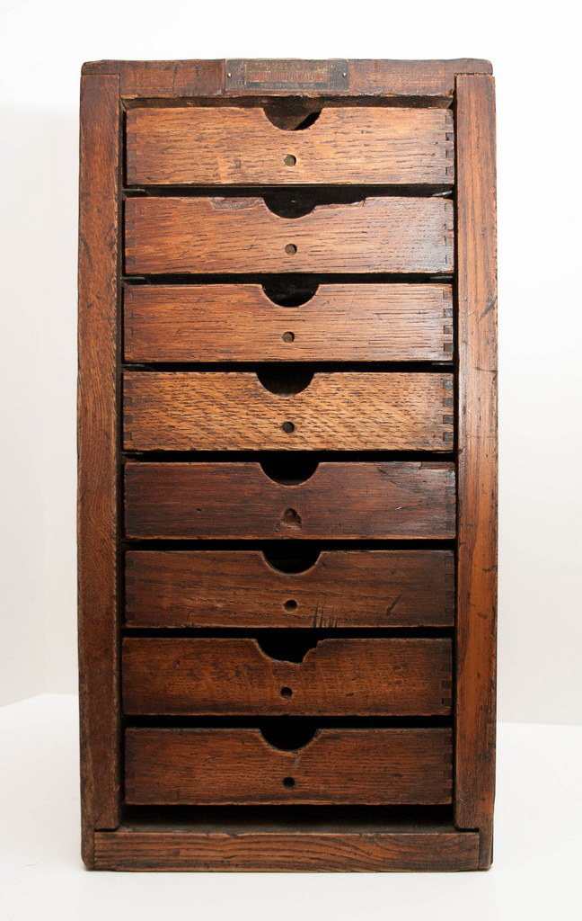 Part of the exhibit in the Hamilton Wood Type Museum in Two Rivers, Wisconsin.  © Sketchbook B